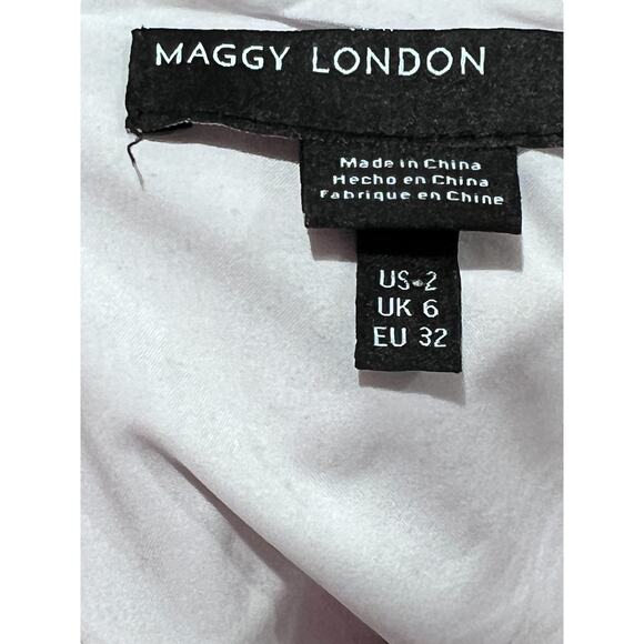 Maggy London Pink Swiss Dot Tiered Midi Pom-Pom Sundress Size 2 Coquette Cottage - Picture 3 of 6